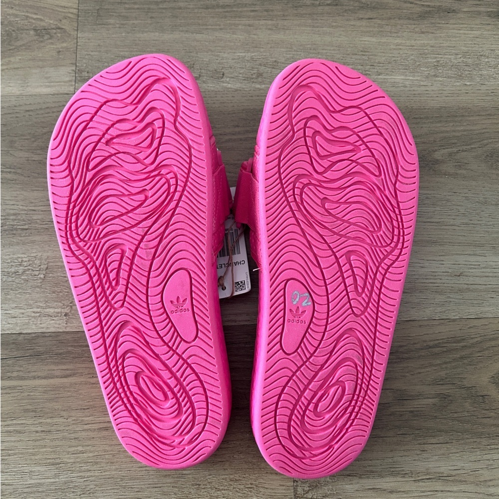 Pharrell x Adidas Boost Slide 'Semi Solar Pink, Chancletas, HU, Unisex - NWT - Picture 2 of 15